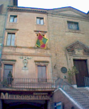 Haus mit Fahne